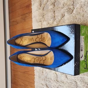Sam Edelman Danna Pumps, Size 8.5, Sapphire Blue, 4" Heel, Worn Once